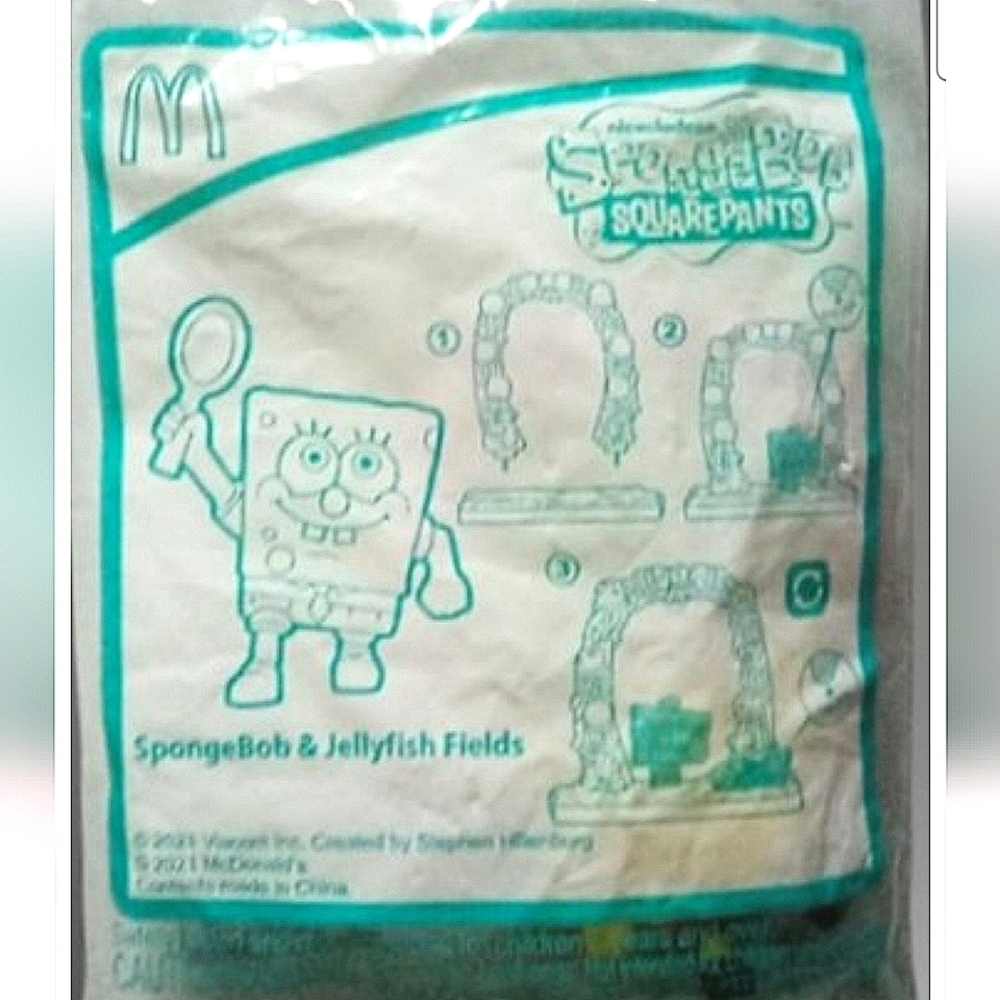 NEW! McDonalds 2021 SPONGEBOB & JELLYFISH FIELDS Happy Meal Toy NEW IN PACKAGE!